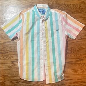chubbies Pastel Multi-Stripe Short-Sleeve Button-Down Shirt